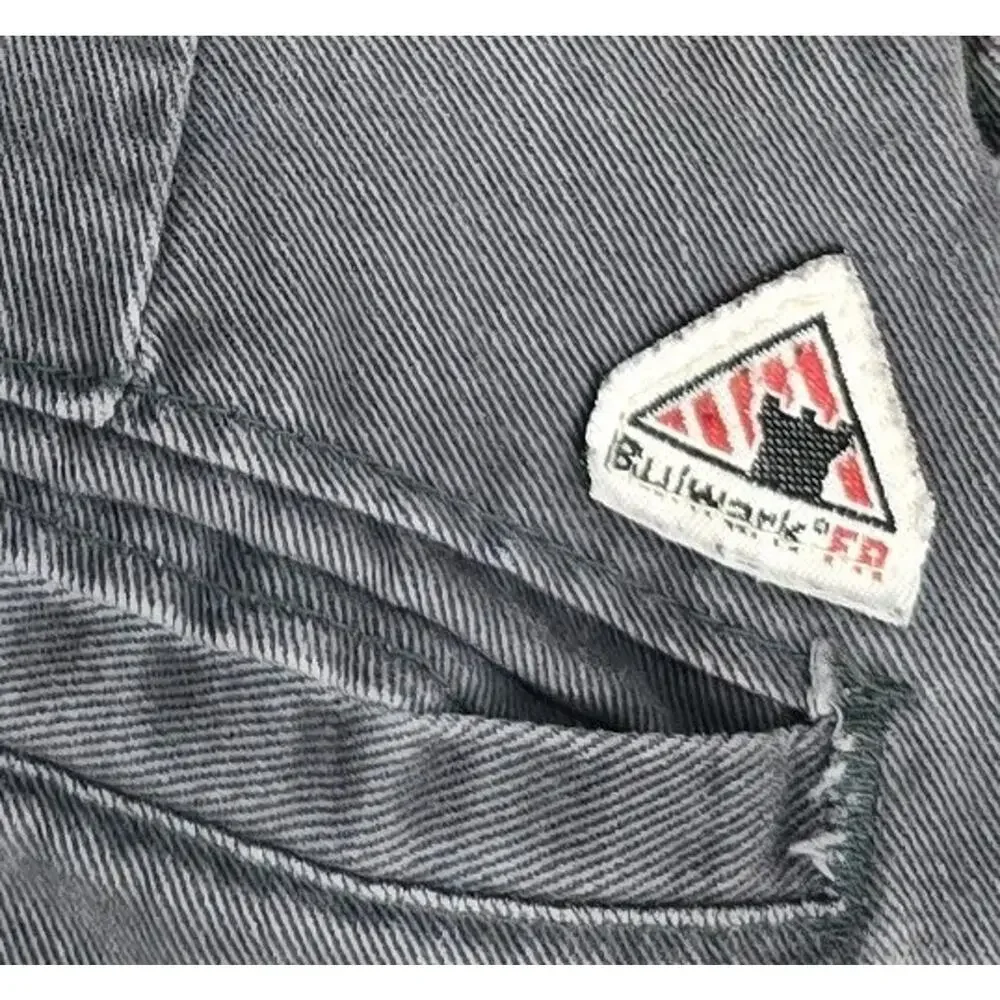3 Bulwark Protective Apparel Gray‎ Cargo Work Pants Mens Flame Resistant Lot 40*
